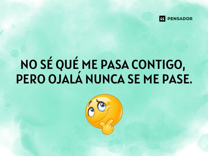 no se que me