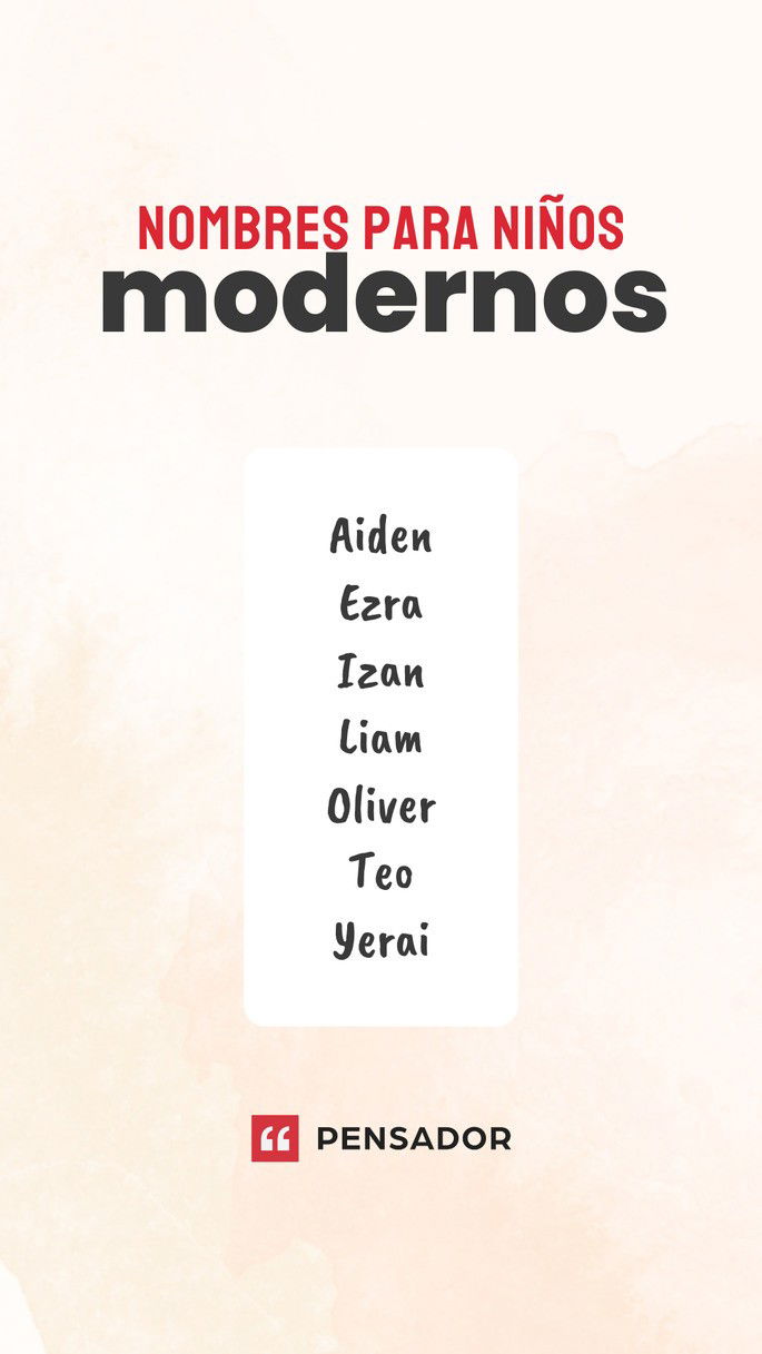 nombres modernos