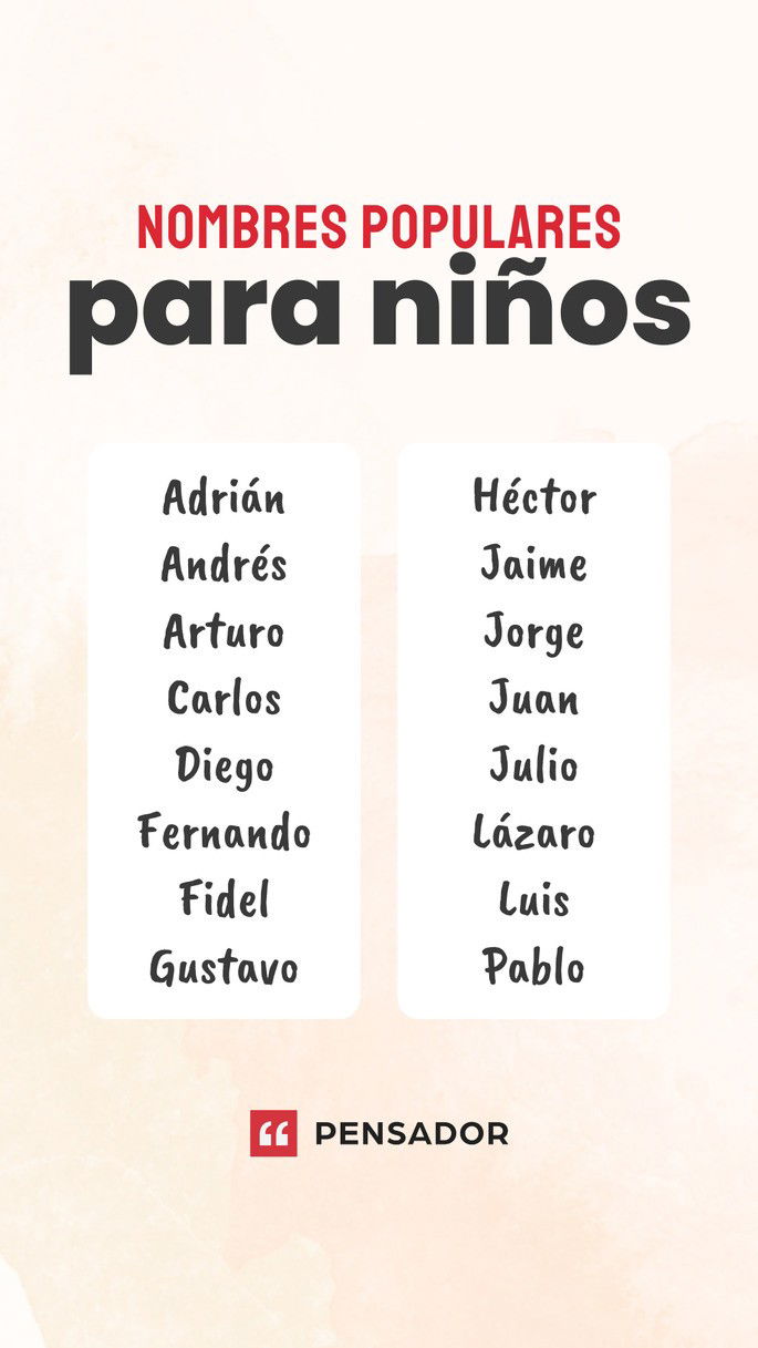 nombres populares