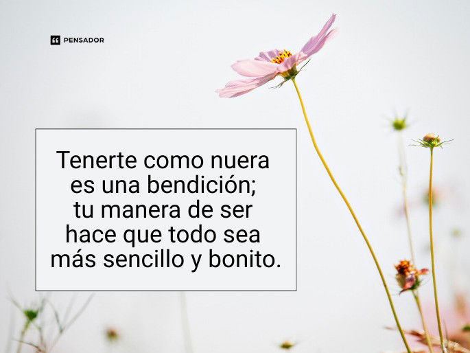 nuera es una bendicion