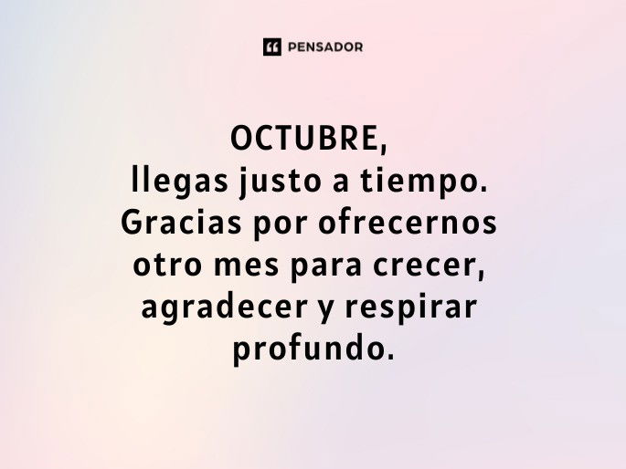 octubre llegas