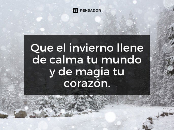 que el invierno llene