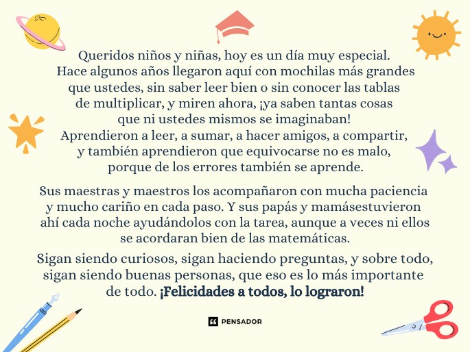 queridos niños