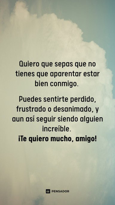 quiero que sepas