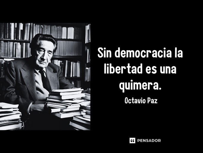 sin democracia la