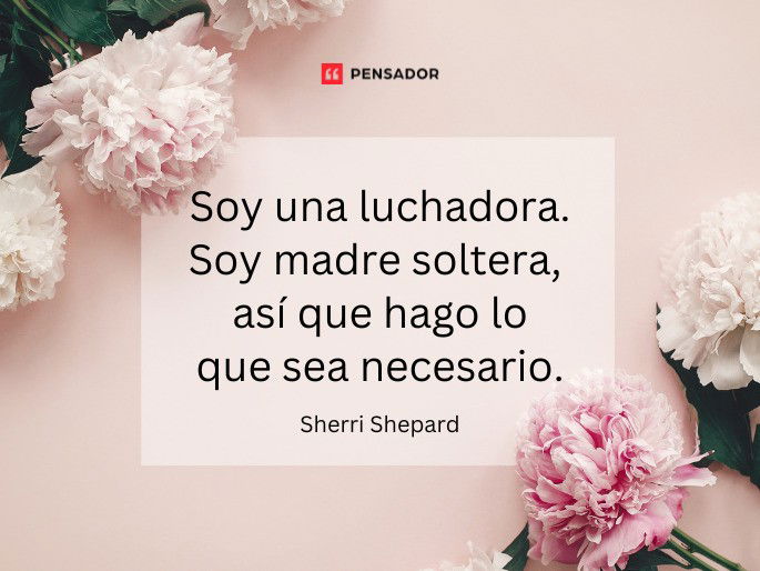 Soy una luchadora. Soy madre soltera, así que hago lo que sea necesario. Sherri Shepard