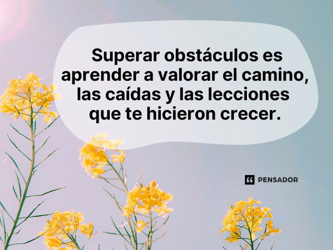 superar obstáculos es