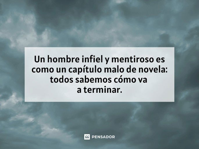 un hombre infiel y