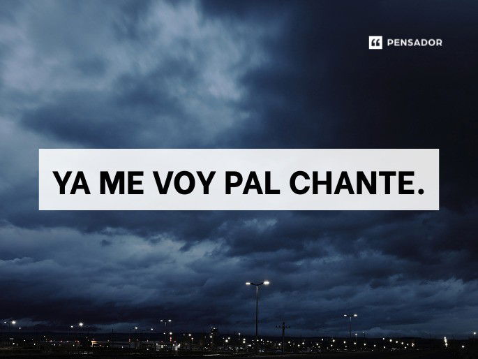ya me. voy