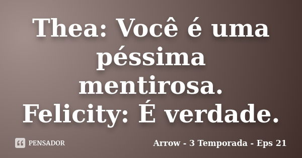 Oliver: Se você soubesse, você me Arrow - 3 Temporada - Eps 3