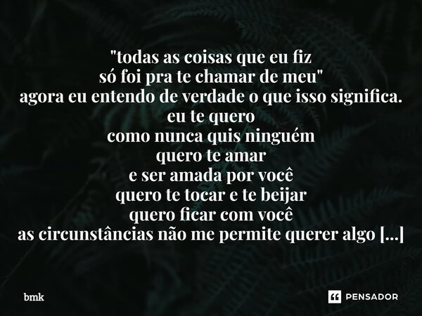 Kyst usou beijar Menhera Bot Hoje I Sim, eu sei que amor próprio é