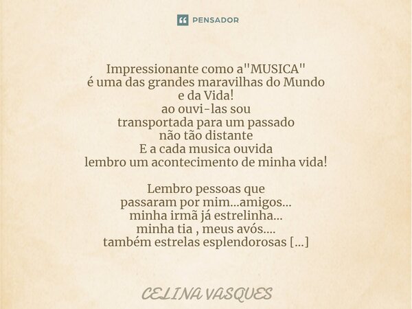 ⁠REVIVENDO O NATAL Impressionante como a "MUSICA" é uma das grandes maravilhas do Mundo e da Vida! ao ouvi-las sou transportada para um passado não tã... Frase de Celina Vasques.