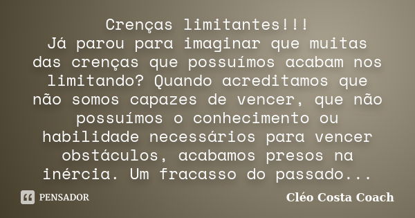 Minha carreira emperrou, e agora? Crenças limitantes