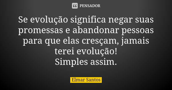 A evolução do significado