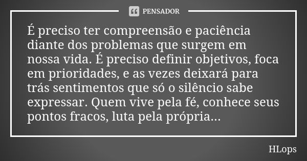 Tudo que precisamos é de um pouco de paciência Tradução da