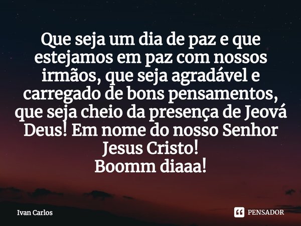 O dia em que shalom, pace e salam tiveram o mesmo significado: paz