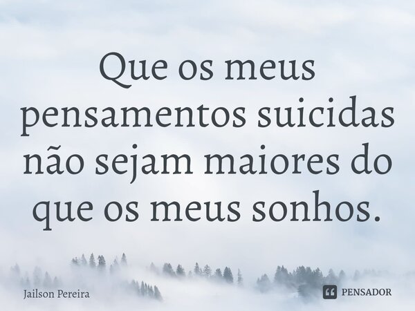 Pensamentos Suicidas (@PnstScds) / X