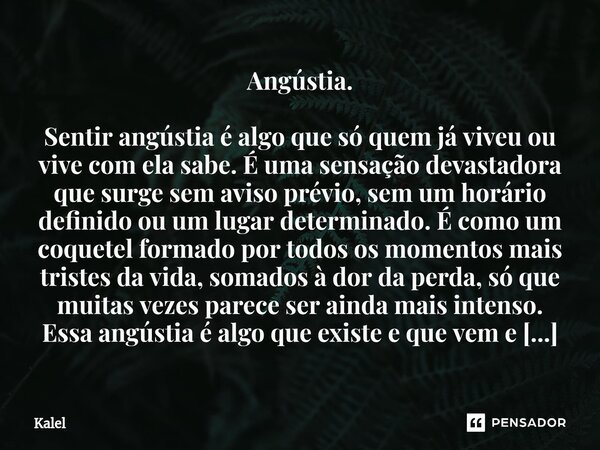Angustia 