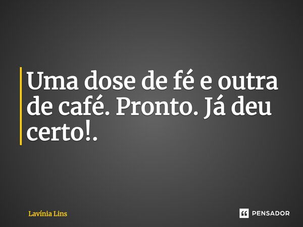 Uma dose de fé para o seu café ⋆ Loja Uiclap