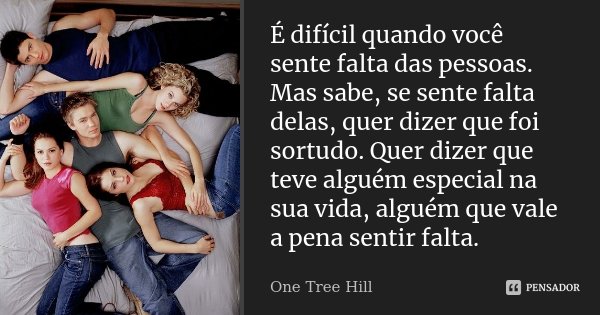 One Tree Hill (Lances da Vida) - Citações