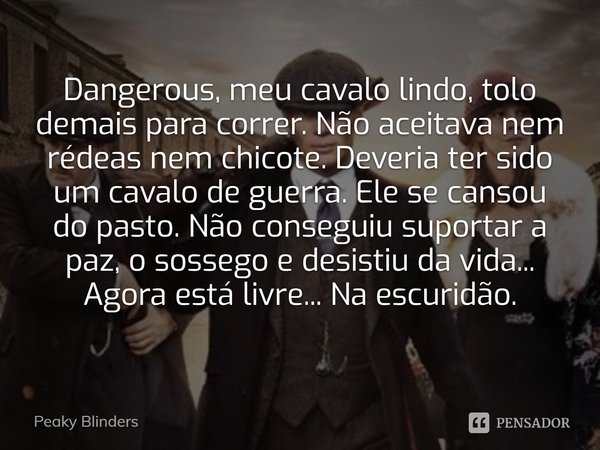 Entenda o final Peaky Blinders: Cavalo branco tem um significado