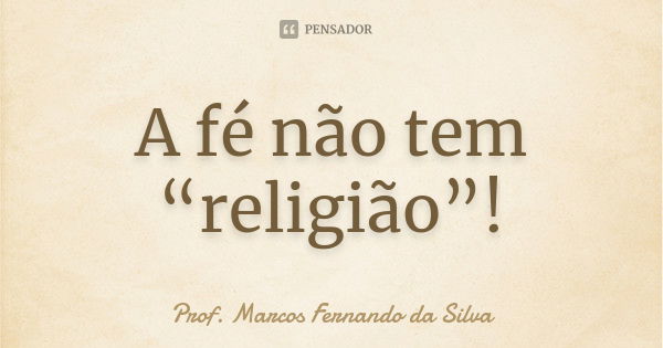 Religião Fé