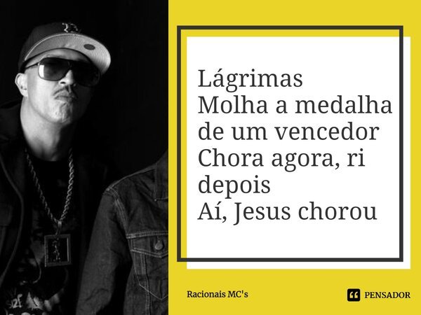 Jesus Chorou - Racionais MC's 