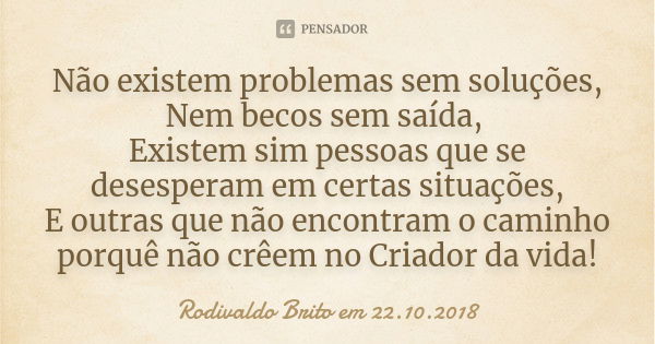 ESPERANDO EM DEUS Nossa! Como é Rodivaldo Brito - Pensador