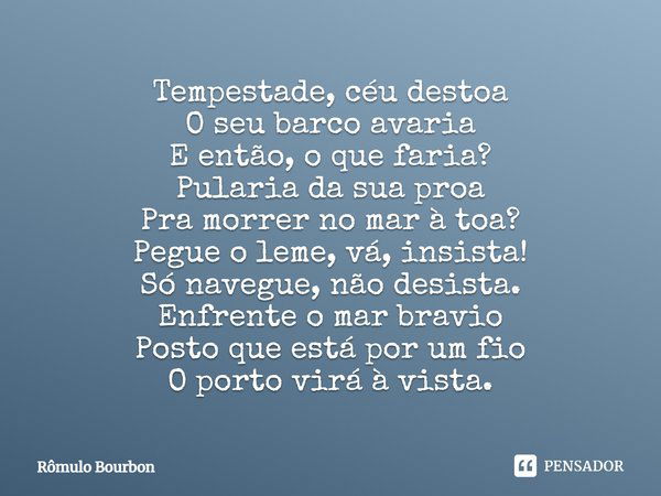 Quem está segurando o leme do seu barco?