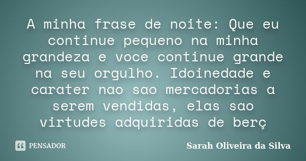 A noite sufoca-me! A noite,por me Sara Miller - Pensador