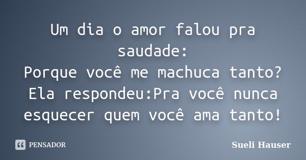 Saudade é amor que fica - Apala