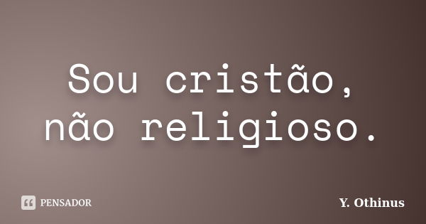 Sou cristão