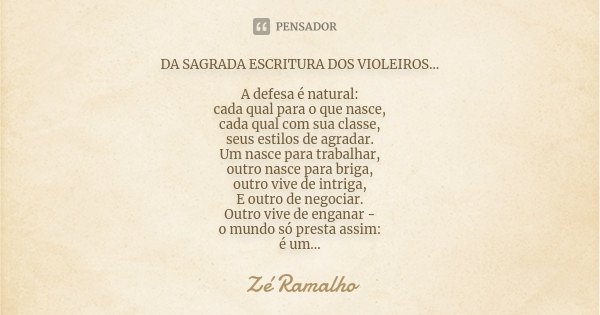 Zé Ramalho - Trechos e Frases