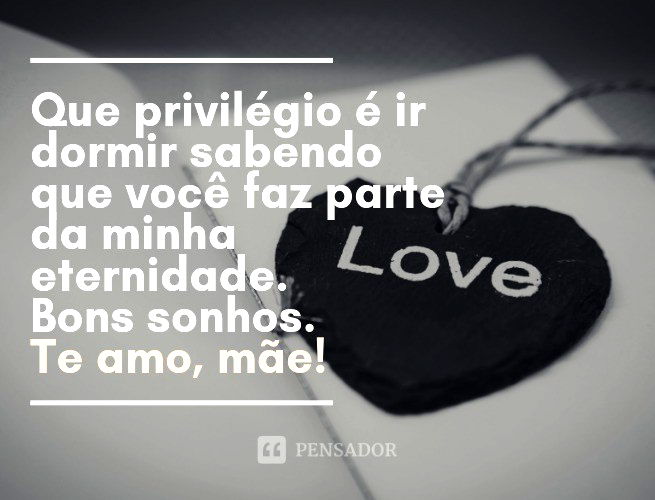 Frases de boa noite mãe