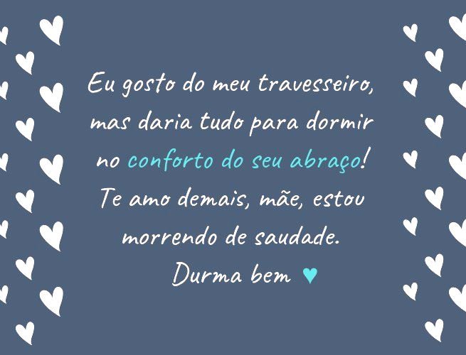 Frases de boa noite mãe