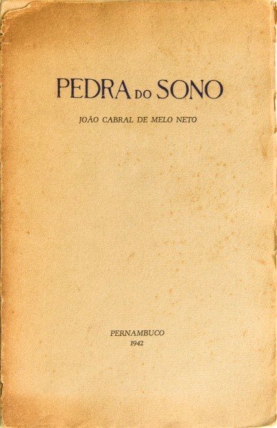 Pedra do Sono, de João Cabral de Melo Neto