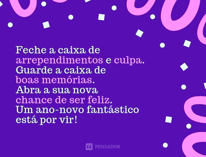 Frases curtinhas de Feliz Ano-Novo