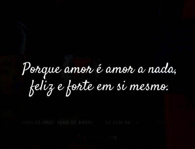 As sem-razões do amor