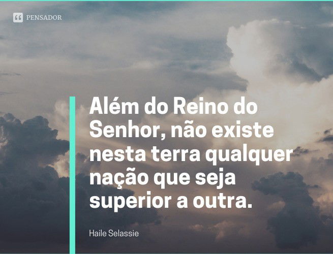 Frase de Haile Selassie