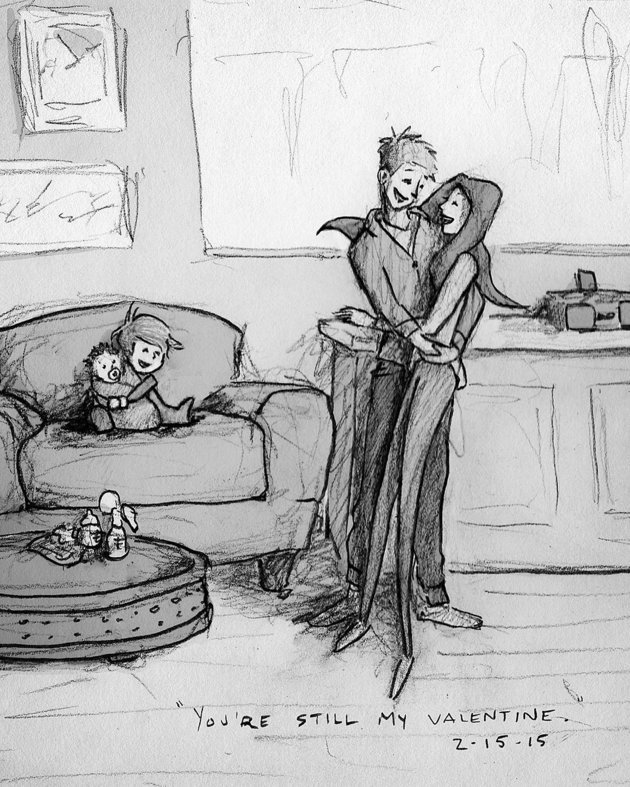 ilustrações de amor