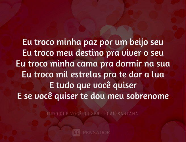 Letra da música Não (era amor) 