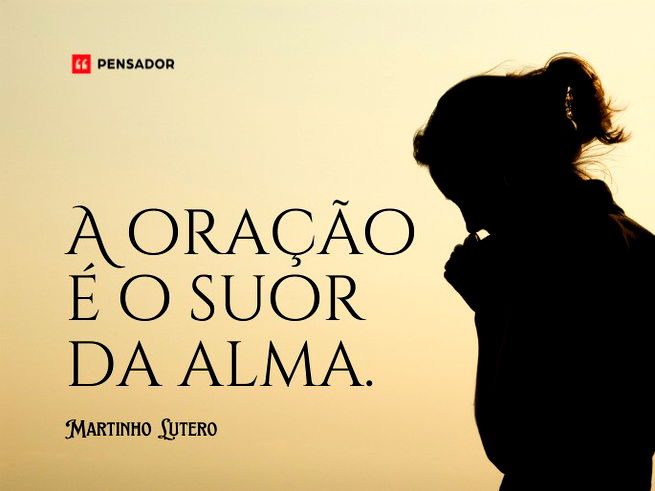 Oracao e o suor da alma