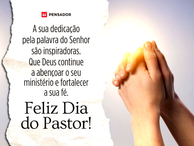 A sua dedicação pela palavra do Senhor são inspiradoras. Que Deus continue a abençoar o seu ministério e fortalecer a sua fé. Feliz Dia do Pastor! 