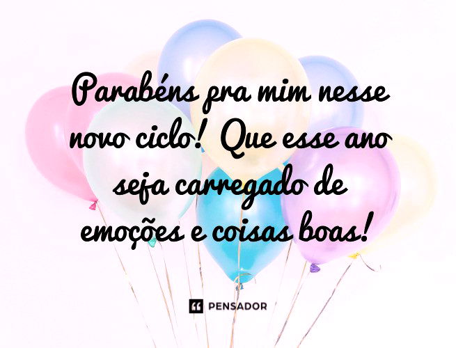 Balões coloridos de aniversário.