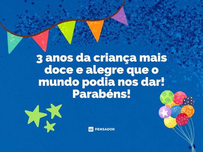 3 anos da criança mais doce e alegre que o mundo podia nos dar! Parabéns!