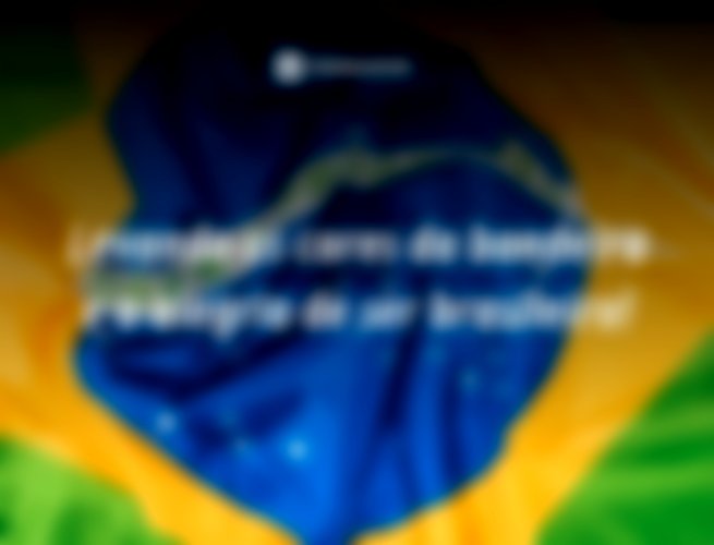 Levando as cores da bandeira e a alegria de ser brasileiro!
