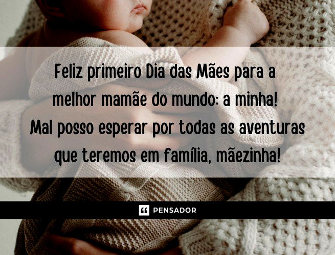 Bebê no colo da mãe.