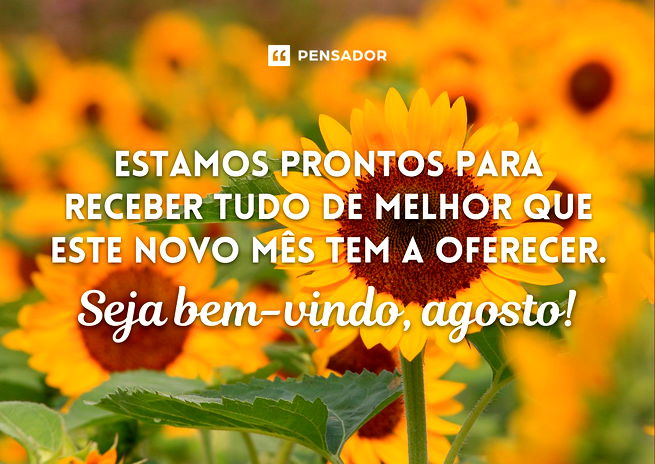 Bem vindo Agosto! Que neste mês que se inicia você faça tudo acontecer! -  Mensagens De Bom dia