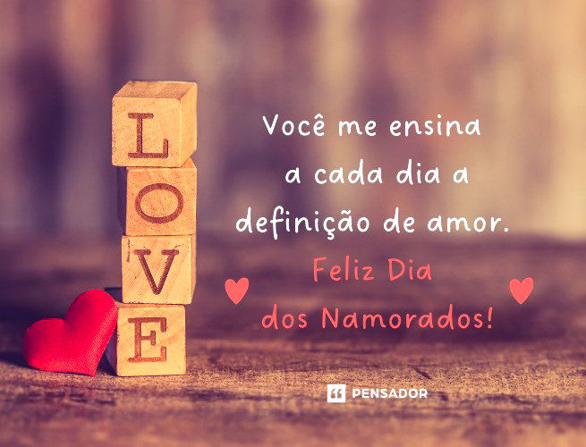 Mensagem de feliz dia dos namorados em português