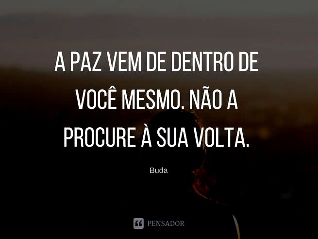 paz vem de dentro